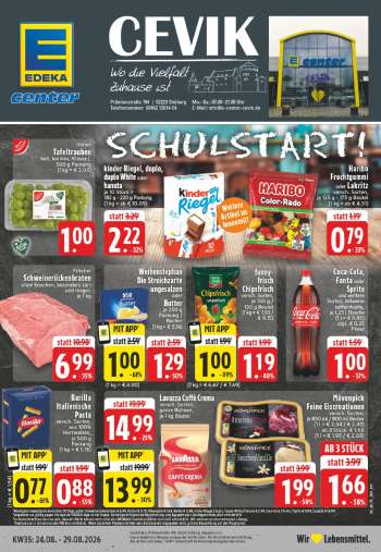 Prospekte E center - 24.08.2026 - 29.08.2026.