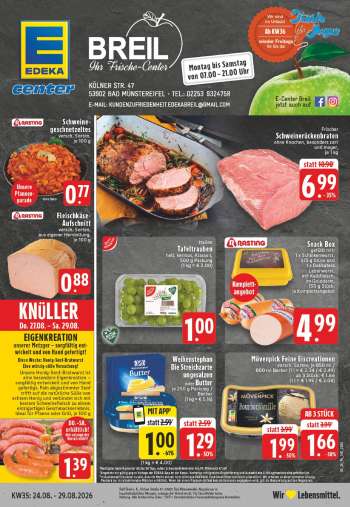 Prospekte E center - 24.08.2026 - 29.08.2026.