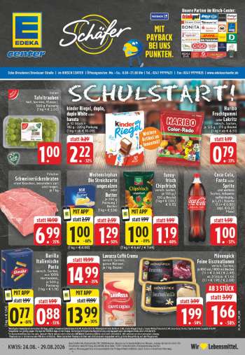 Prospekte E center - 24.08.2026 - 29.08.2026.