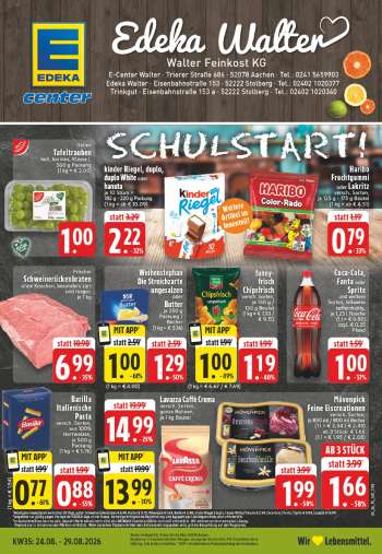 Prospekte E center - 24.08.2026 - 29.08.2026.