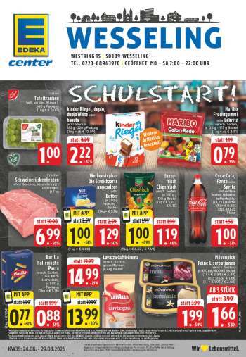 Prospekte E center - 24.08.2026 - 29.08.2026.