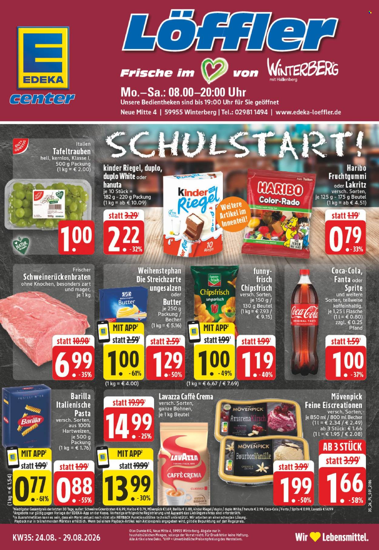 E center Prospekte  - 24.08.2026 - 29.08.2026. Seite 1
