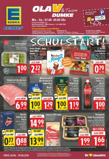 Prospekte E center - 24.08.2026 - 29.08.2026.