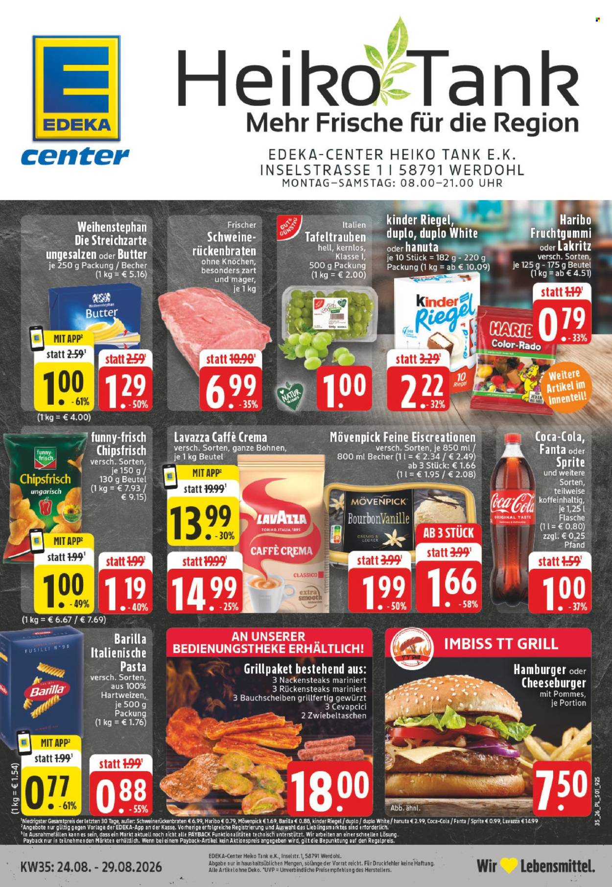 E center Prospekte  - 24.08.2026 - 29.08.2026. Seite 1