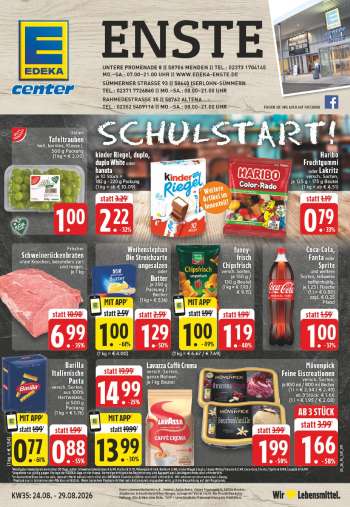 Prospekte E center - 24.08.2026 - 29.08.2026.