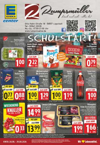 Prospekte Edeka - 24.08.2026 - 29.08.2026.