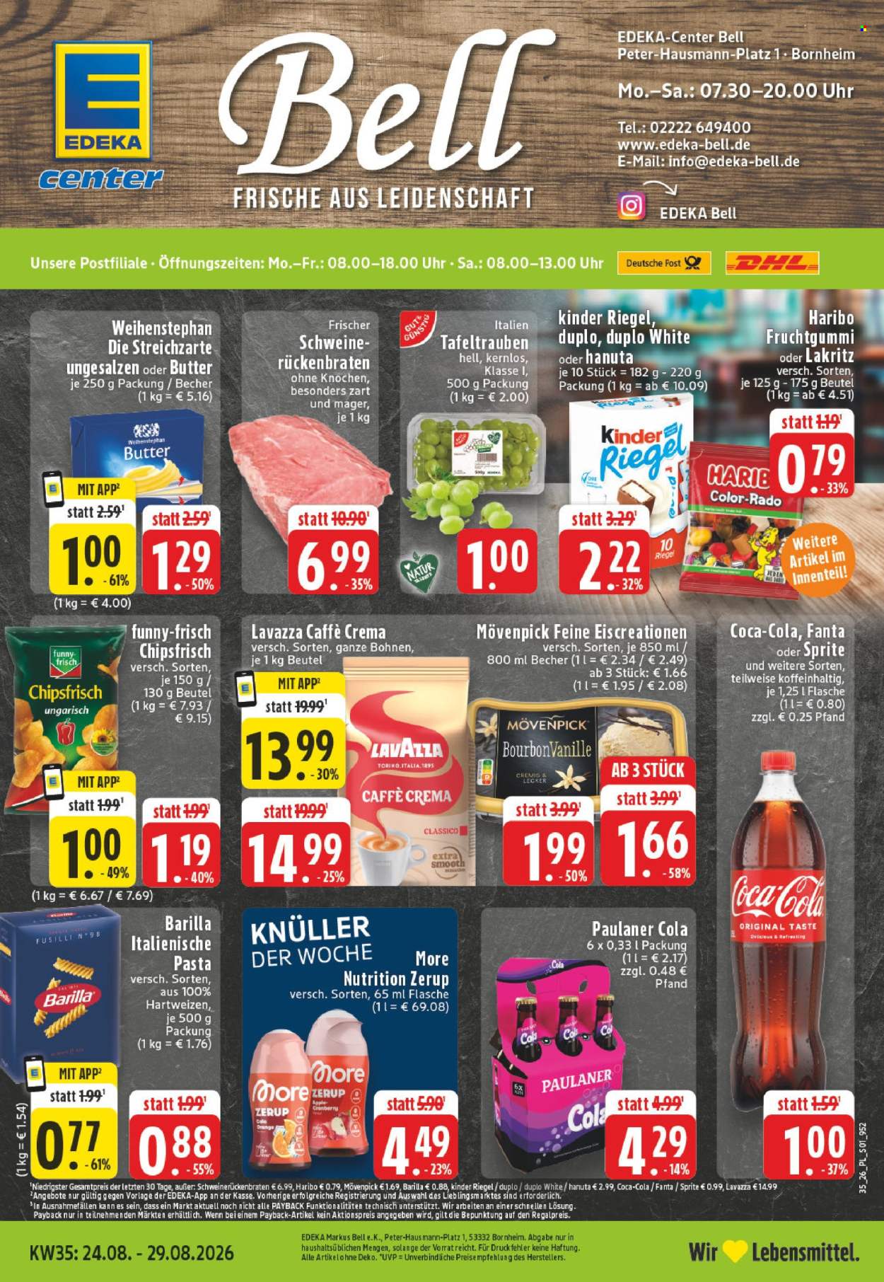 E center Prospekte  - 24.08.2026 - 29.08.2026. Seite 1