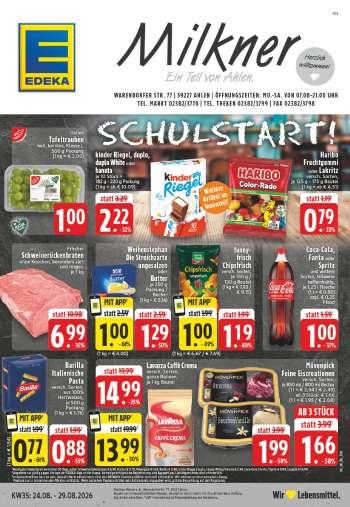 Prospekte Edeka - 24.08.2026 - 29.08.2026.