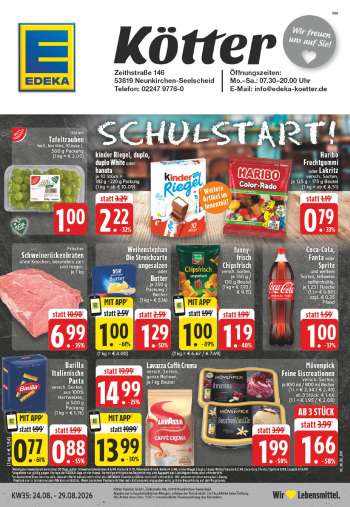Prospekte Edeka - 24.08.2026 - 29.08.2026.