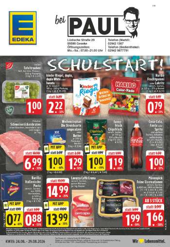 Prospekte Edeka - 24.08.2026 - 29.08.2026.