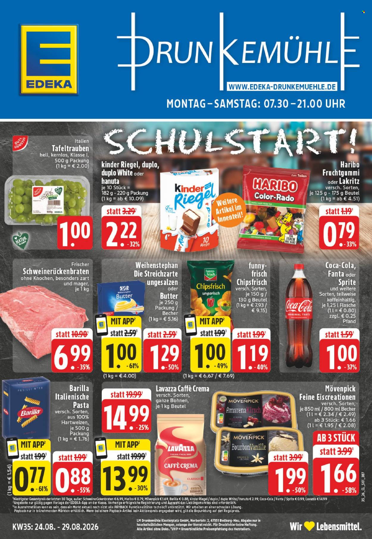 Edeka Prospekte  - 24.08.2026 - 29.08.2026. Seite 1