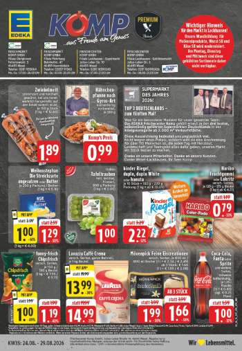 Prospekte Edeka - 24.08.2026 - 29.08.2026.