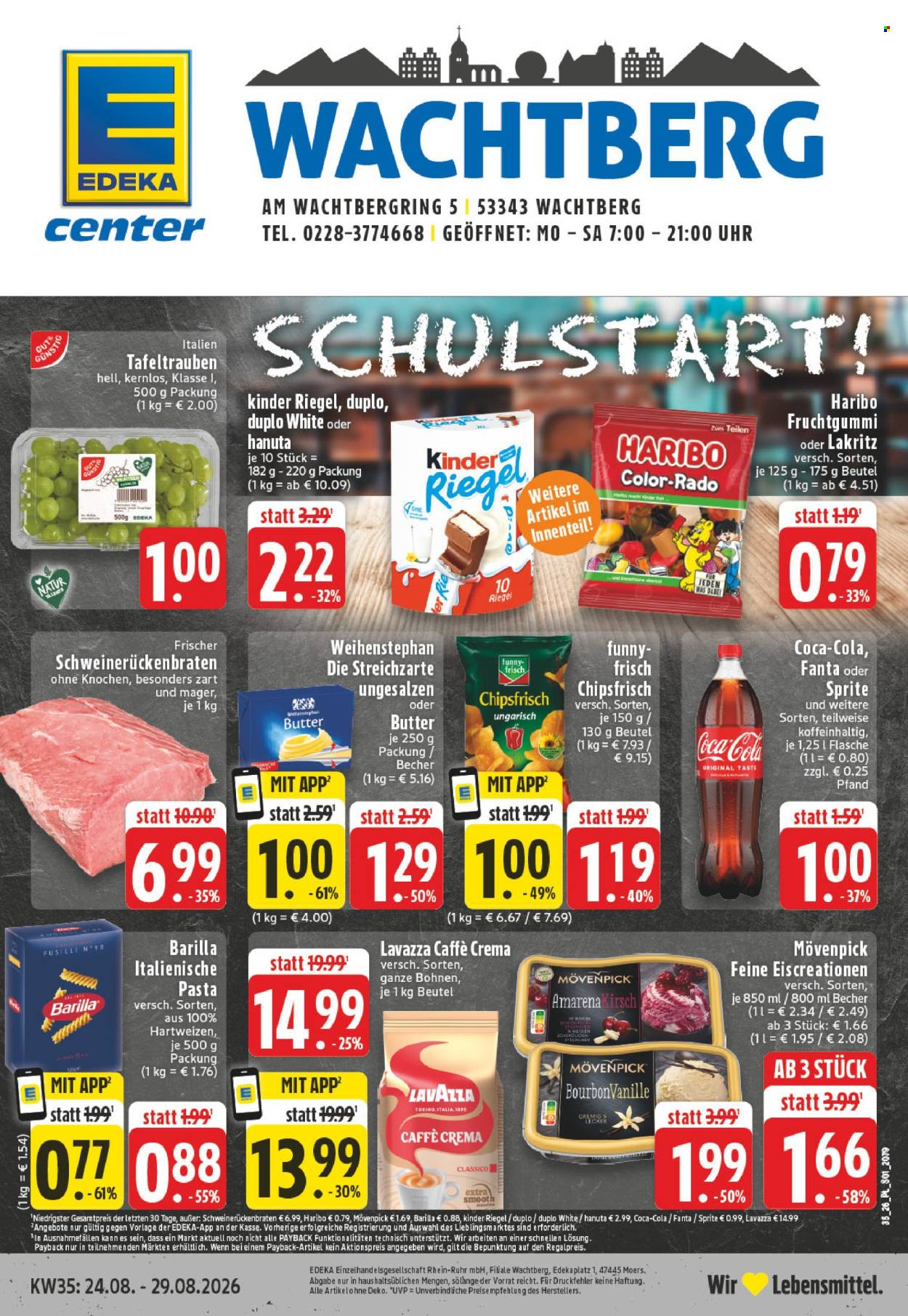 E center Prospekte  - 24.08.2026 - 29.08.2026. Seite 1