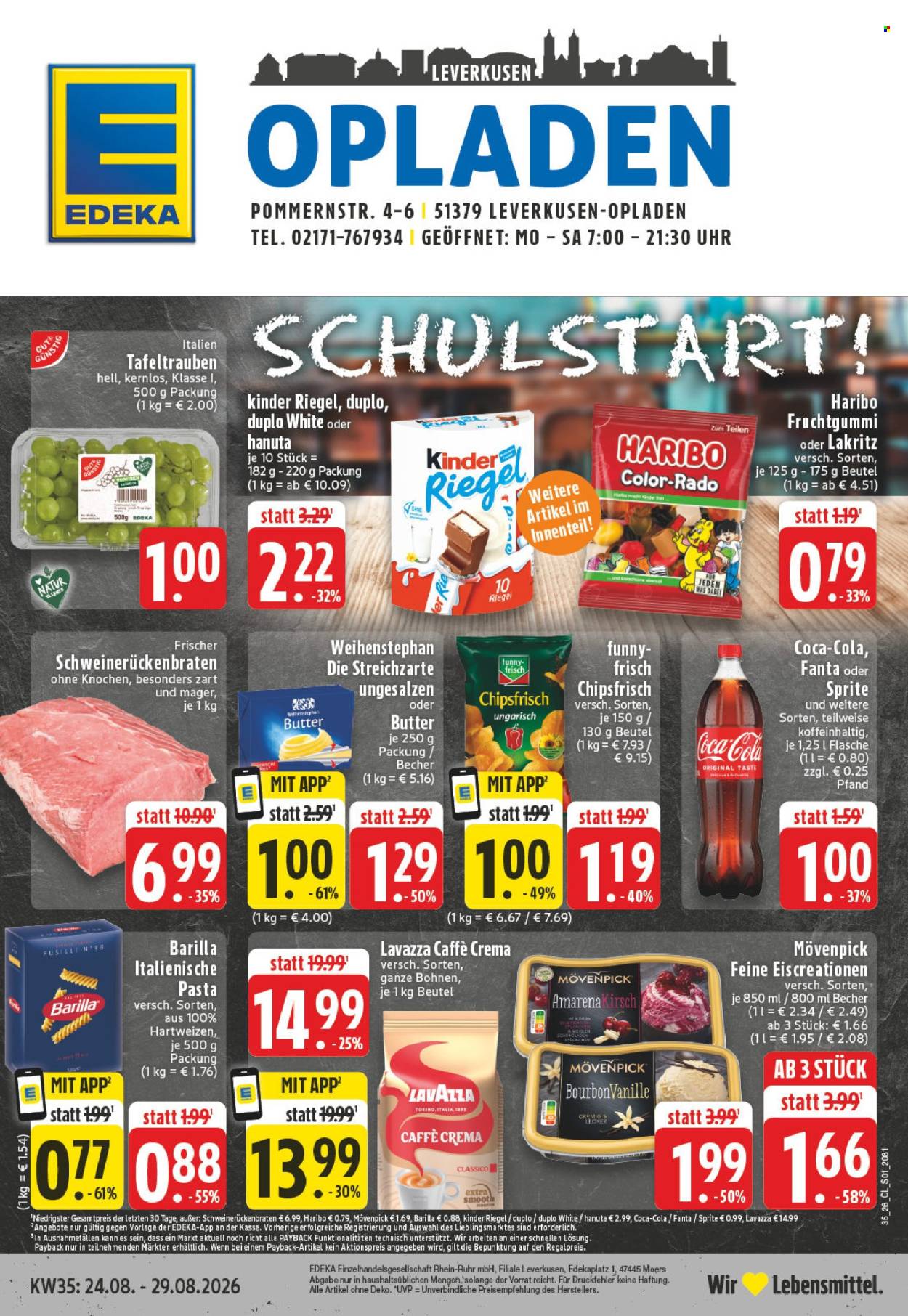 Edeka Prospekte  - 24.08.2026 - 29.08.2026. Seite 1