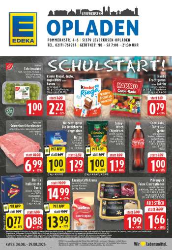 Prospekte Edeka - 24.08.2026 - 29.08.2026.