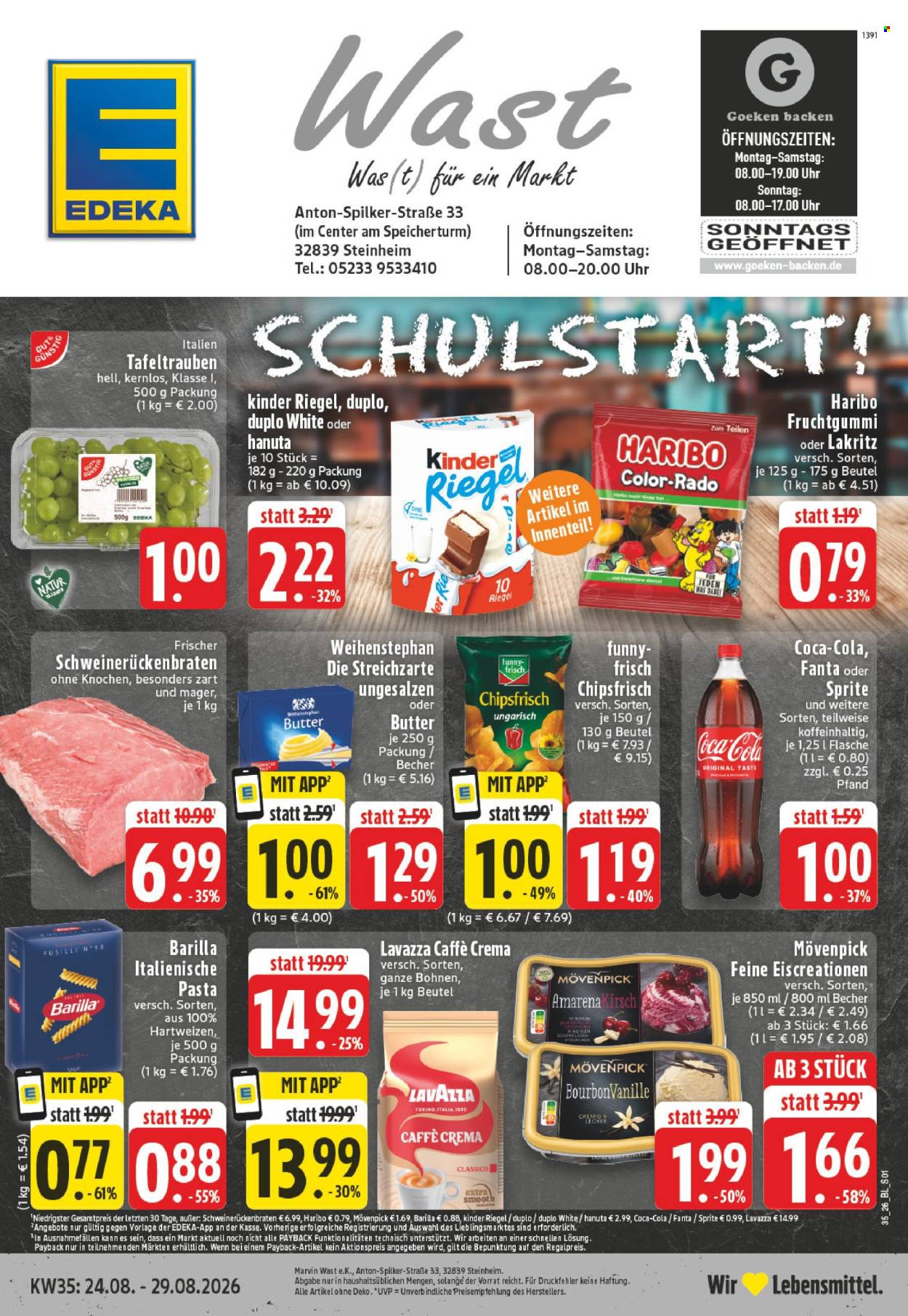 Edeka Prospekte  - 24.08.2026 - 29.08.2026. Seite 1