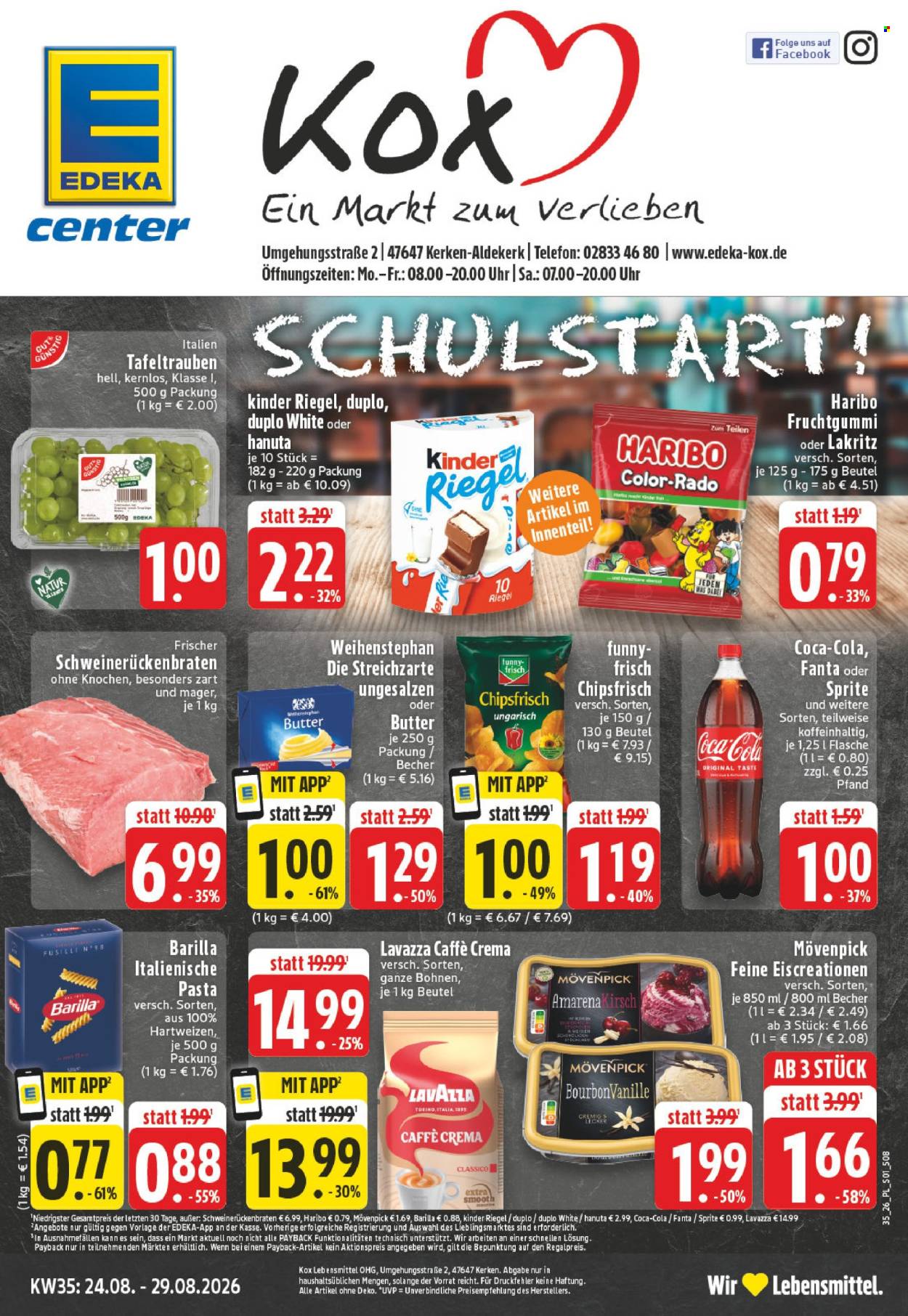 Edeka Prospekte  - 24.08.2026 - 29.08.2026. Seite 1