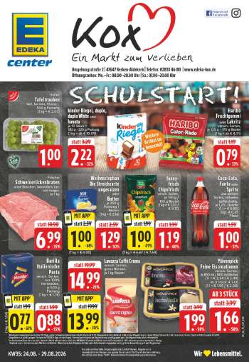 Prospekte Edeka - 24.08.2026 - 29.08.2026.