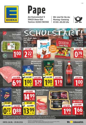 Prospekte Edeka - 24.08.2026 - 29.08.2026.