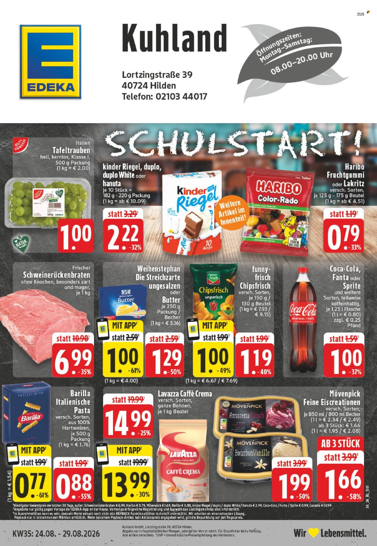 Edeka Prospekte  - 24.08.2026 - 29.08.2026. Seite 1