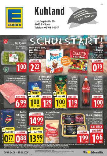 Prospekte Edeka - 24.08.2026 - 29.08.2026.