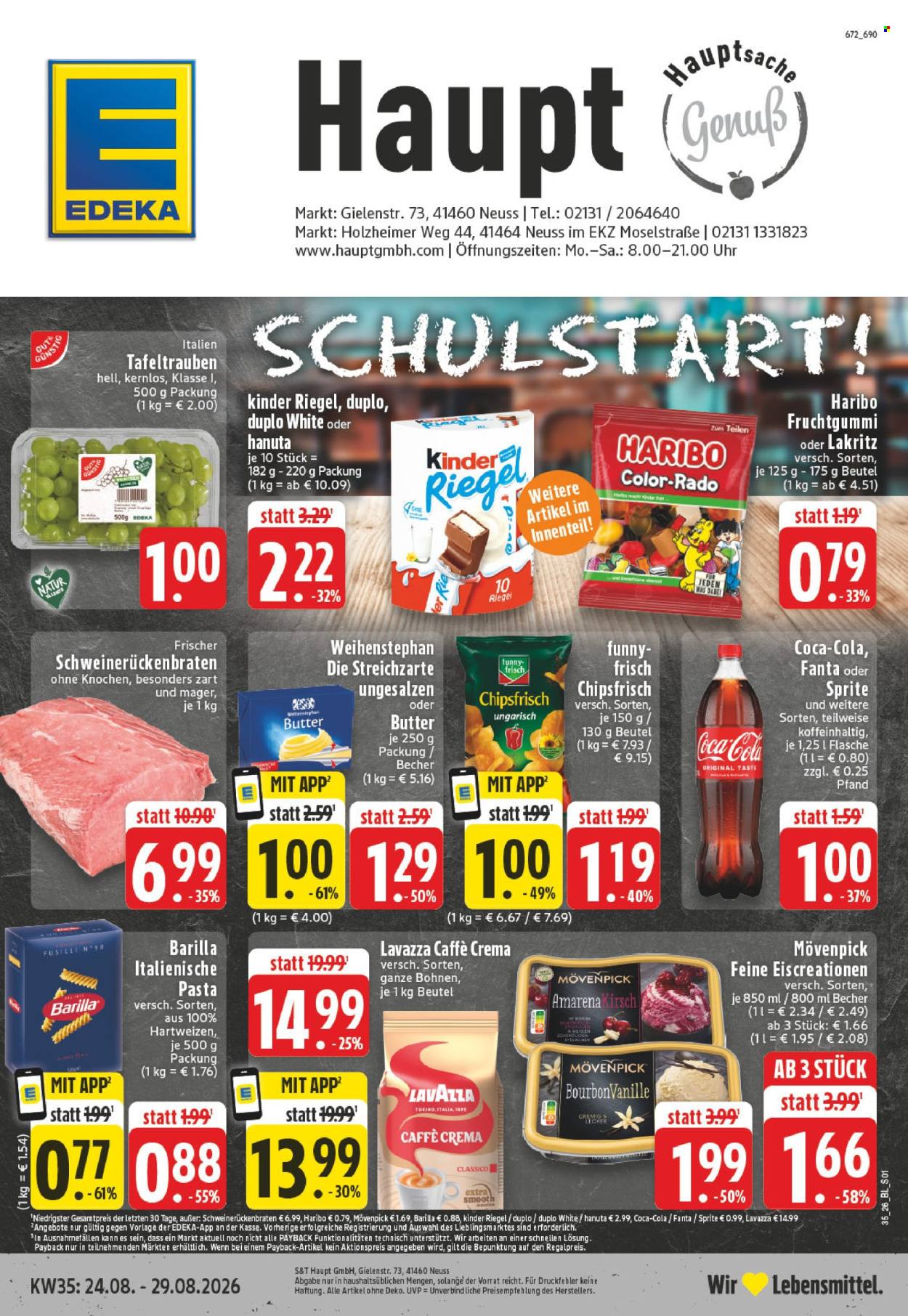 Edeka Prospekte  - 24.08.2026 - 29.08.2026. Seite 1