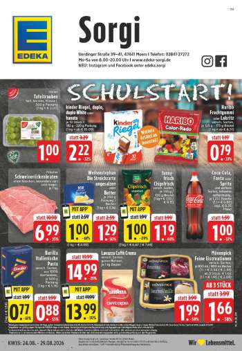 Prospekte Edeka - 24.08.2026 - 29.08.2026.