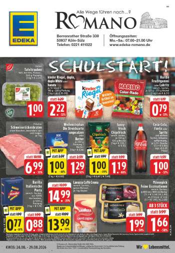 Prospekte Edeka - 24.08.2026 - 29.08.2026.