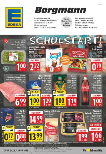 Prospekte Edeka - 24.08.2026 - 29.08.2026.