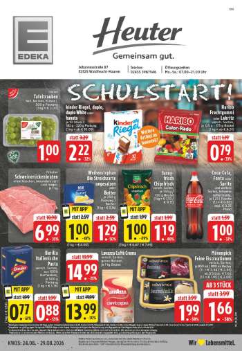 Prospekte Edeka - 24.08.2026 - 29.08.2026.