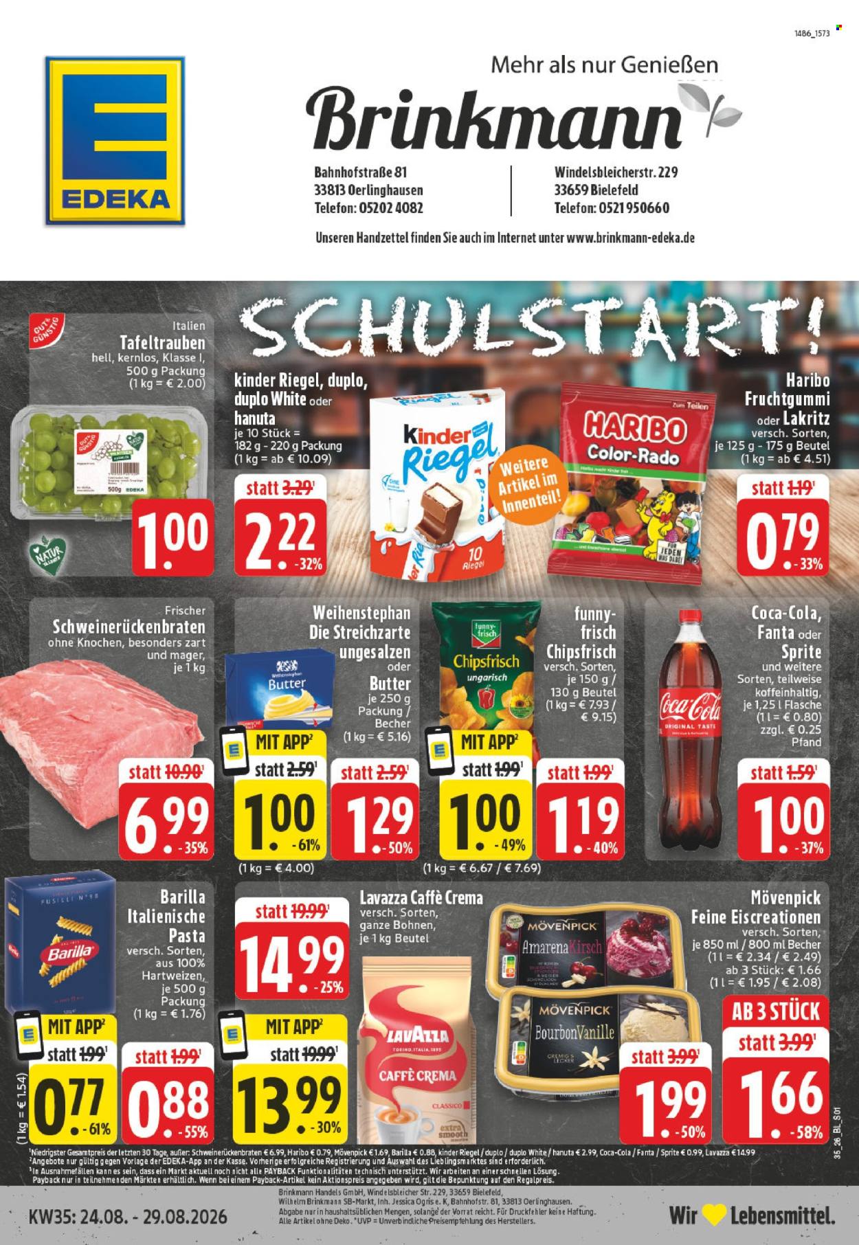 Edeka Prospekte  - 24.08.2026 - 29.08.2026. Seite 1