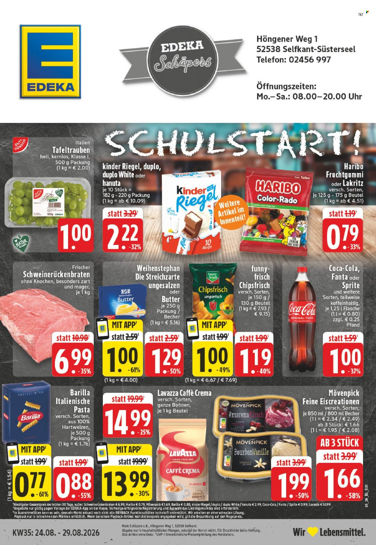 Edeka Prospekte  - 24.08.2026 - 29.08.2026. Seite 1