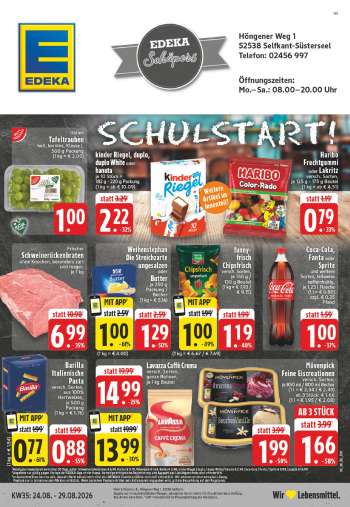 Prospekte Edeka - 24.08.2026 - 29.08.2026.
