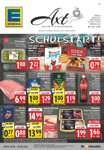 Prospekte Edeka - 24.08.2026 - 29.08.2026.