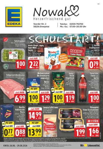 Prospekte Edeka - 24.08.2026 - 29.08.2026.