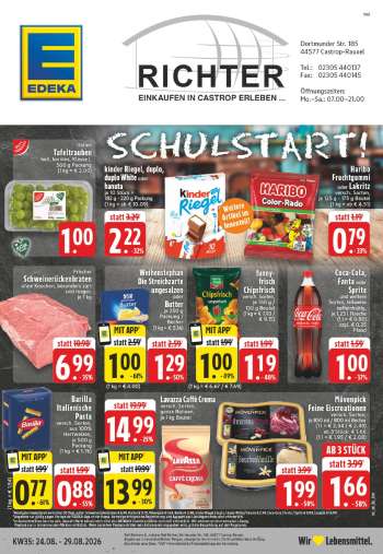 Prospekte Edeka - 24.08.2026 - 29.08.2026.