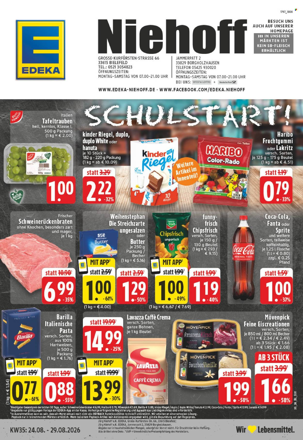 Edeka Prospekte  - 24.08.2026 - 29.08.2026. Seite 1