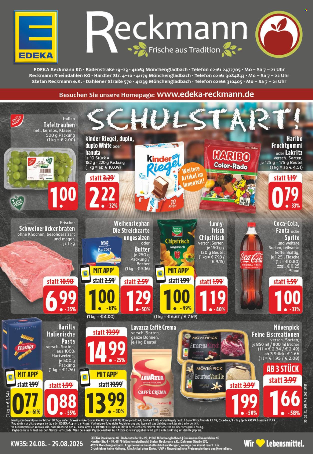 Edeka Prospekte  - 24.08.2026 - 29.08.2026. Seite 1