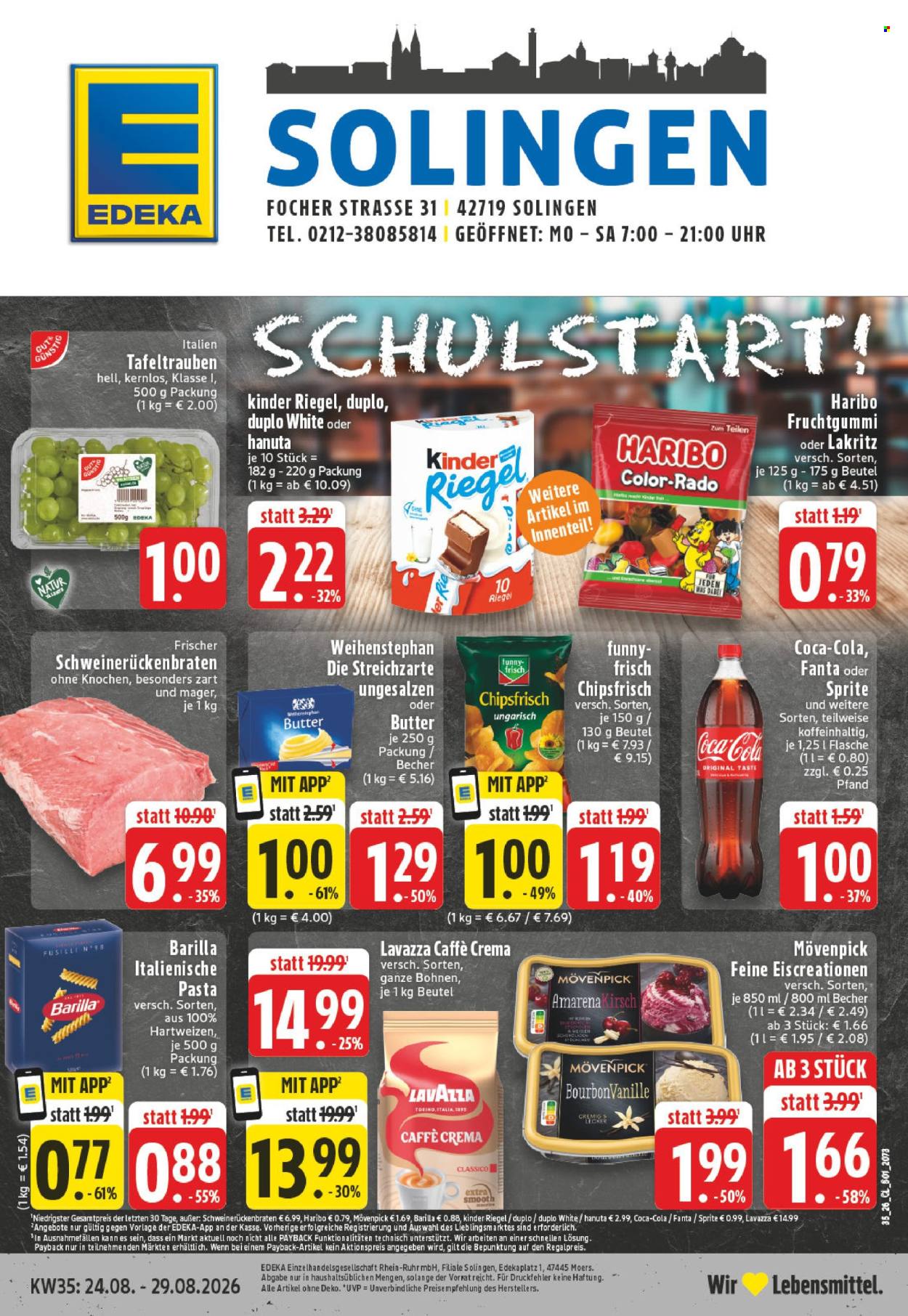 Edeka Prospekte  - 24.08.2026 - 29.08.2026. Seite 1