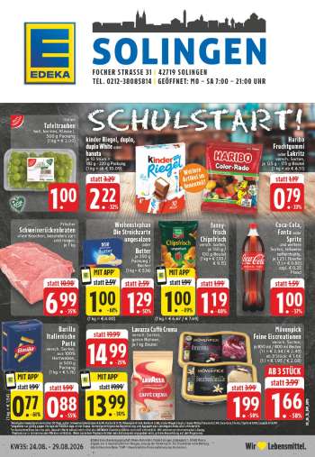 Prospekte Edeka - 24.08.2026 - 29.08.2026.