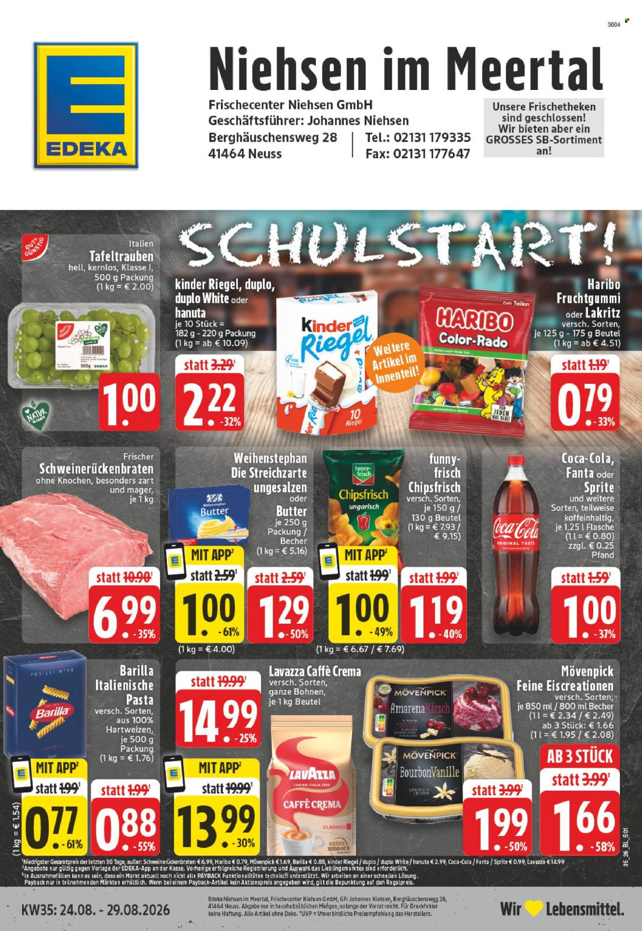 Edeka Prospekte  - 24.08.2026 - 29.08.2026. Seite 1