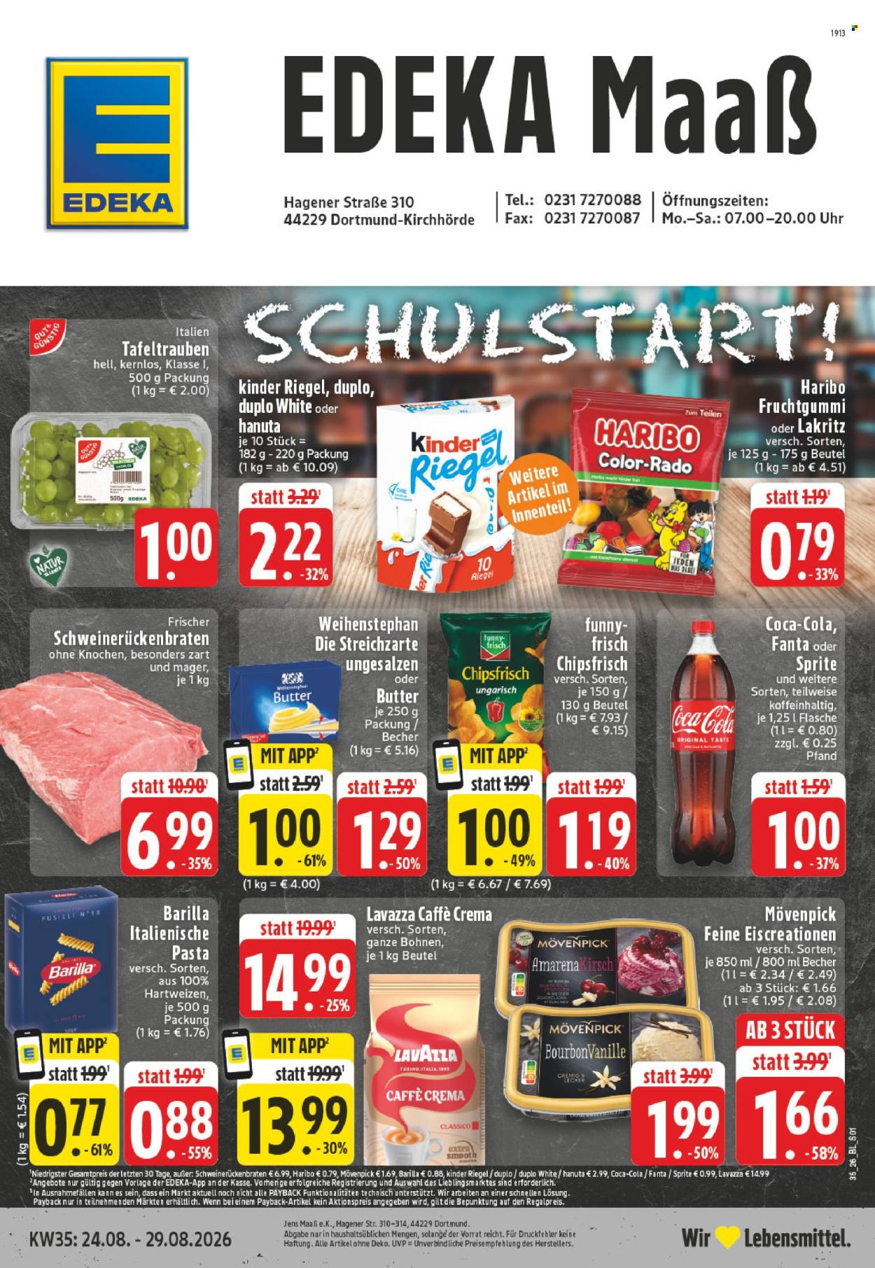 Edeka Prospekte  - 24.08.2026 - 29.08.2026. Seite 1