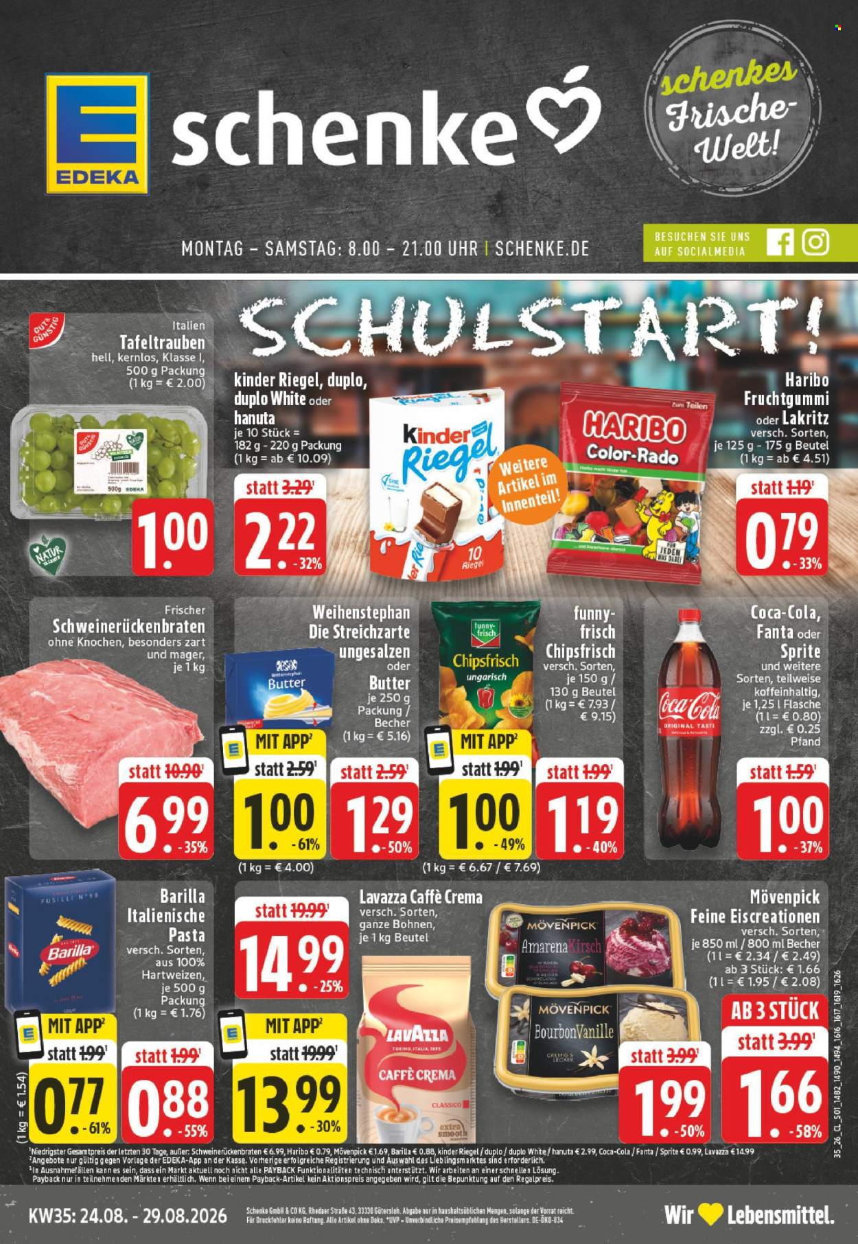 Edeka Prospekte  - 24.08.2026 - 29.08.2026. Seite 1