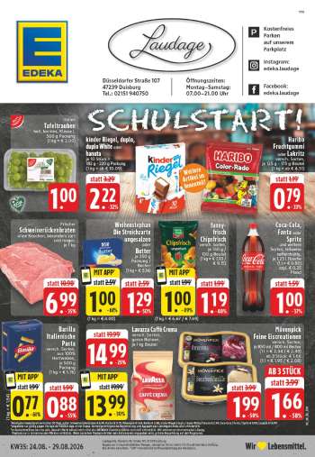 Prospekte Edeka - 24.08.2026 - 29.08.2026.