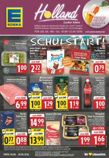 Prospekte Edeka - 24.08.2026 - 29.08.2026.