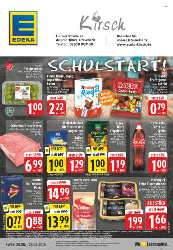 Prospekte Edeka - 24.08.2026 - 29.08.2026.