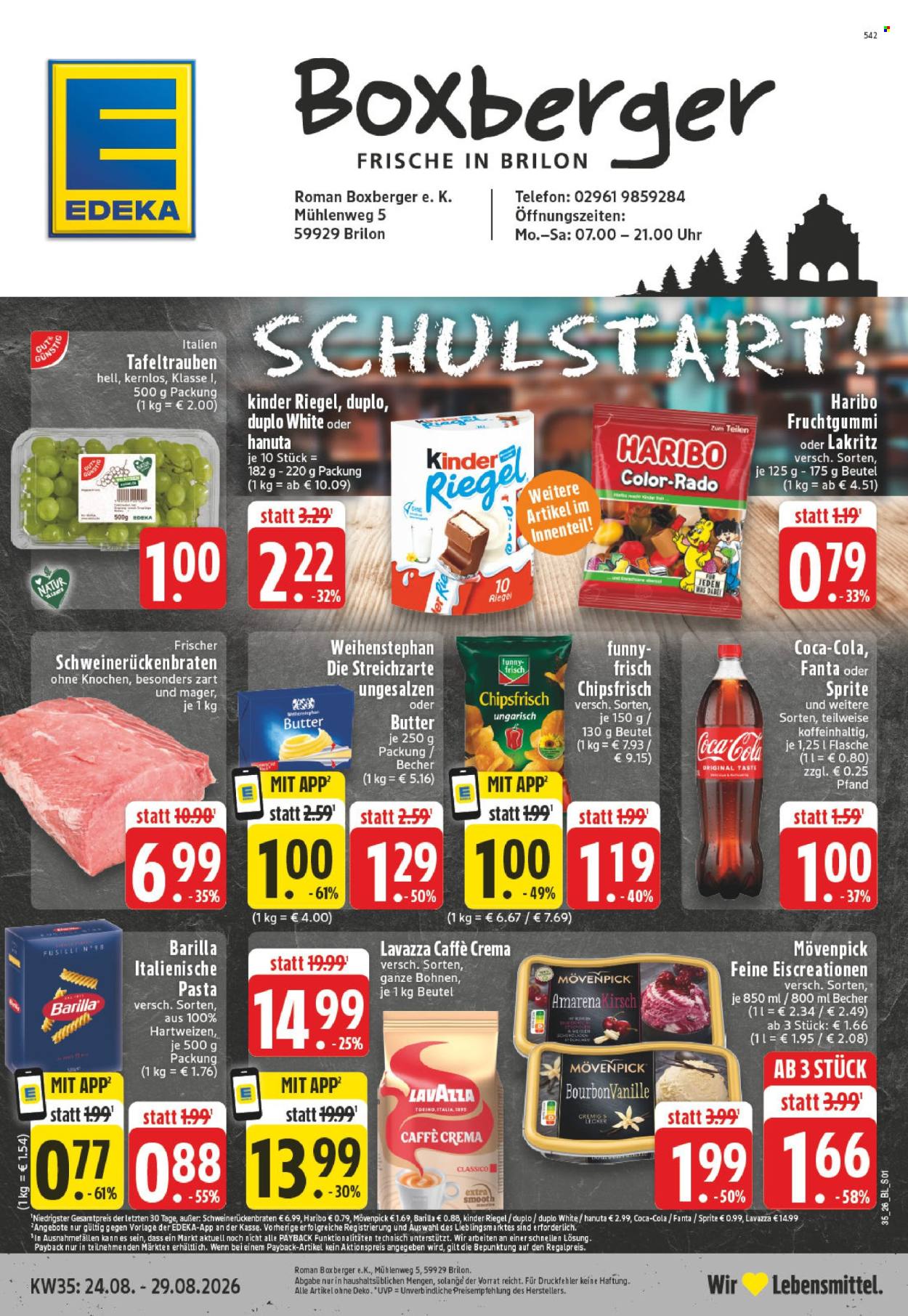 Edeka Prospekte  - 24.08.2026 - 29.08.2026. Seite 1