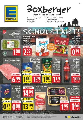 Prospekte Edeka - 24.08.2026 - 29.08.2026.