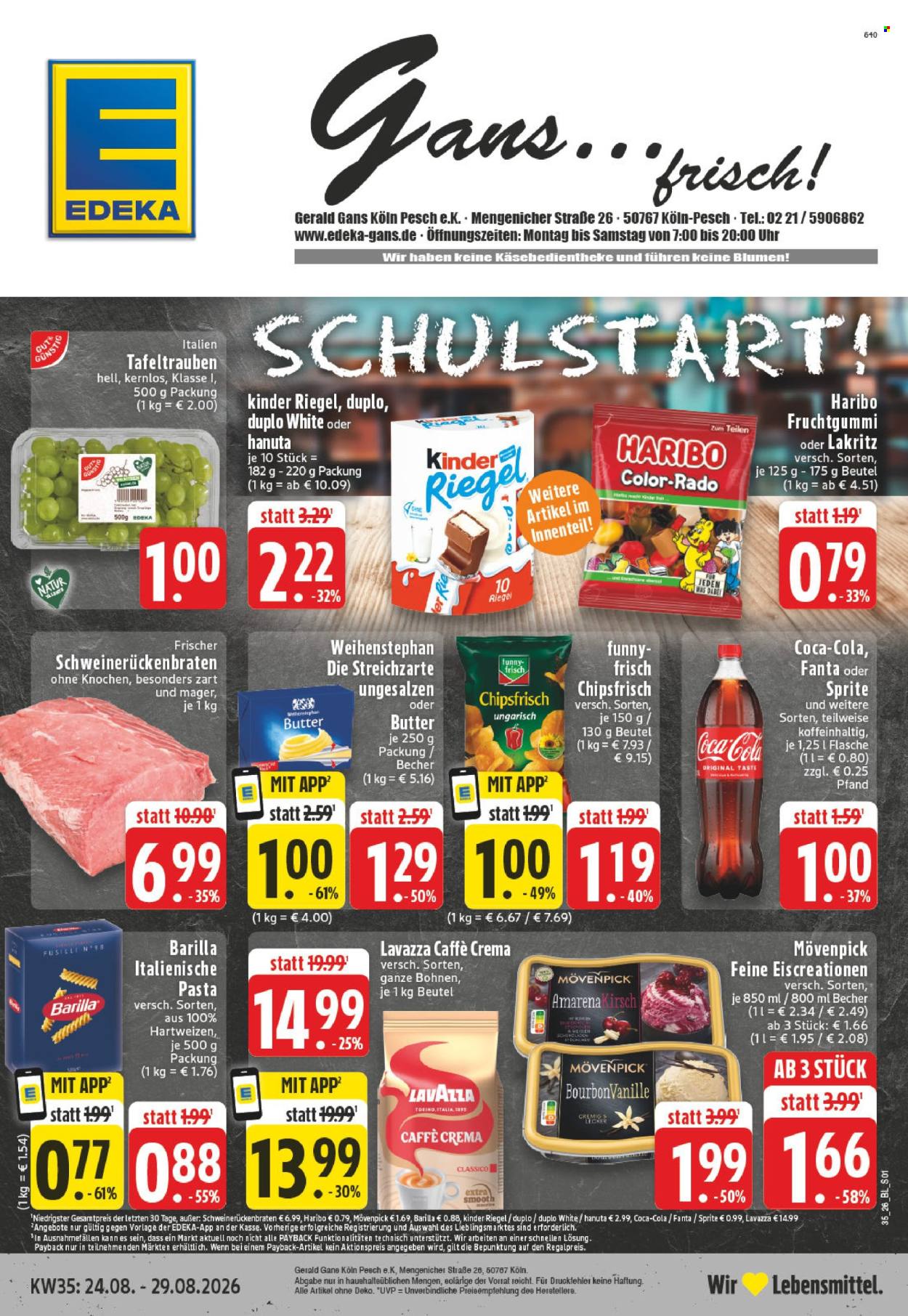 Edeka Prospekte  - 24.08.2026 - 29.08.2026. Seite 1