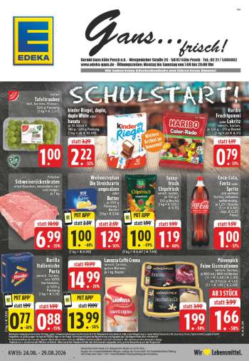 Prospekte Edeka - 24.08.2026 - 29.08.2026.